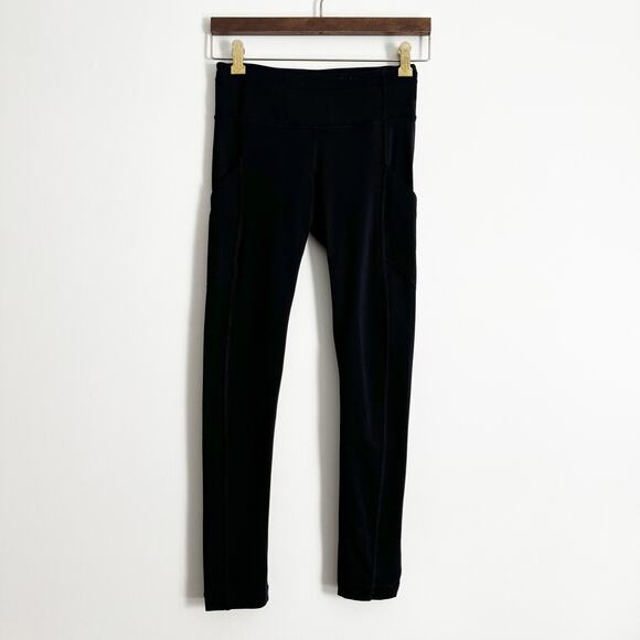 LULULEMON Speed Tight High Rise Mesh Leggings Black 4 - Picture 4 of 12